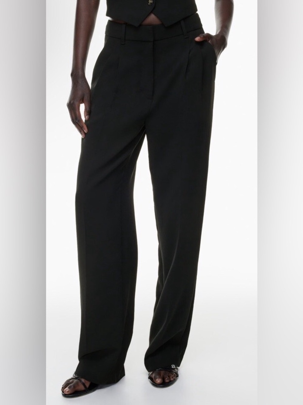 WILFRED ARITZIA EFFORTLESS HIGH RISE PLEATED PANTS
